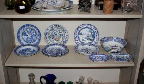 A collection of Davenport, Copeland and other stone china Or...