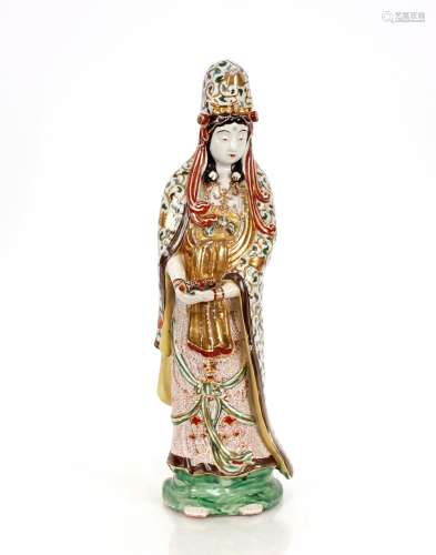 An Oriental porcelain figure, of Guan Ying