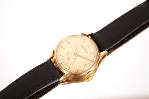 A Jaeger-LeCoultre gent's 9ct gold wrist watch