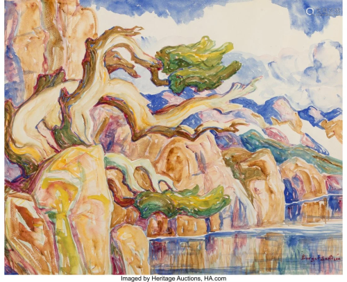 Birger Sandzén (American, 1871-1954) Timberline