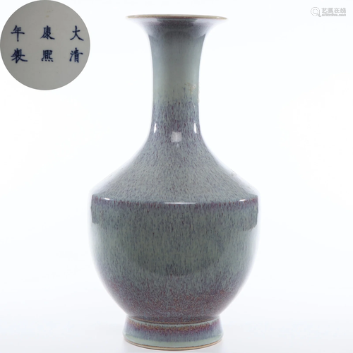 A Flambe Glazed Vase Qing Dynasty