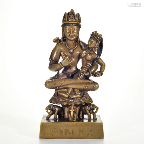 A Bronze Seated Buddha