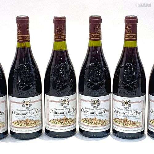 6 Btes Chateauneuf-du-Pape 1996, Domaine du Chemin Vieux Eti...