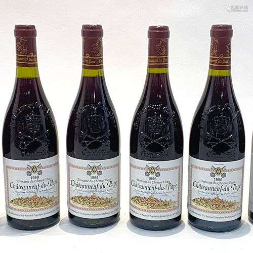 6 Btes Chateauneuf-du-Pape 1996, Domaine du Chemin Vieux Eti...