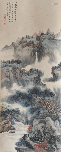 A Chinese Scroll Painting By Wu Hufan