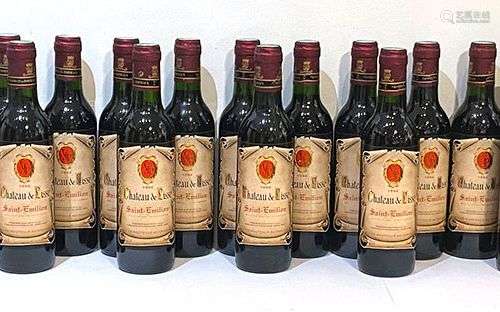 24 demi bouteilles Chateau de Lisse, Saint-Emilion, 1994