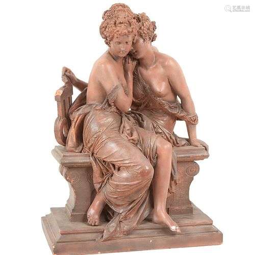 CARRIER-BELLEUSE (1824-1887) Allegorie de la Musique Terre-c...