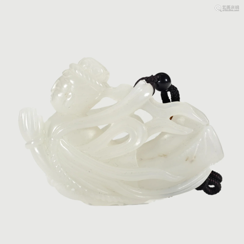 A White Jade Carving Qing Dynasty