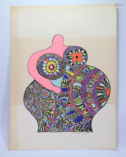 Niki de Saint Phalle 1970 Silkscreen Nana Signed