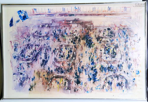 LeRoy Neiman, 1977 New York Stock Exchange Litho