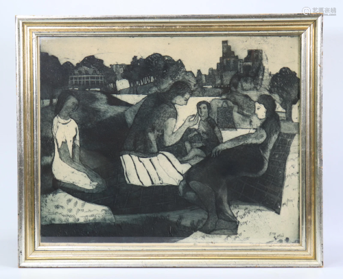 Jack Bilander Etching 