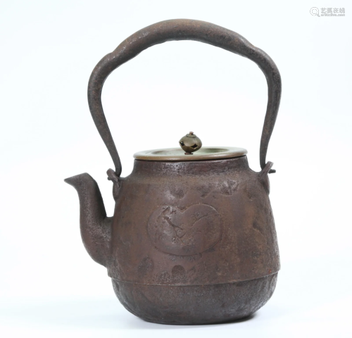 Miniature Cast Iron Japanese Tetsubin Teapot