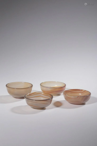 SET OF AGATE CUPS
