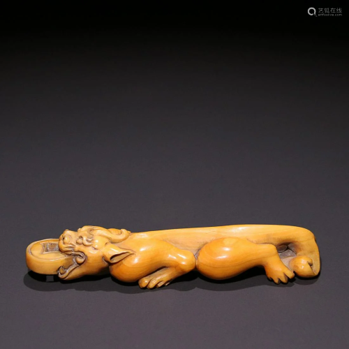 RARE MATERIAL 'CHILONG' CARVING