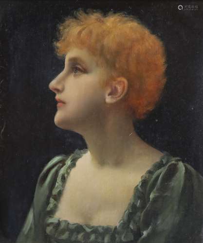 Charles Frederick Lowcock (1878-1922)Portrait of a red-haire...