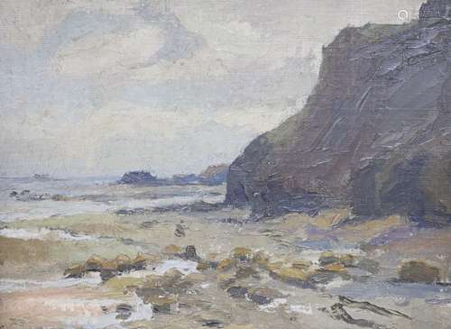 Irish School circa 1930, oil on canvas board, Donegal Head, ...