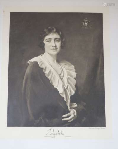 After Sir Oswald Birley. A photograph of Elizabeth Duchess o...