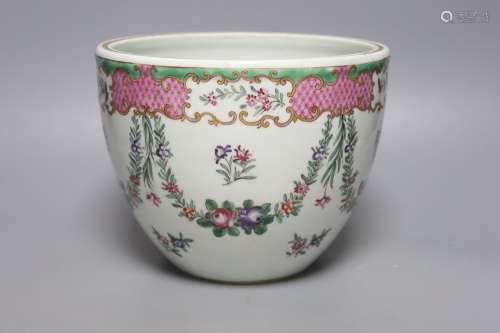 A 19th century Samson famille rose jardiniere in Chinese sty...