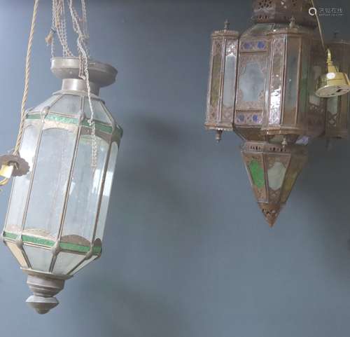 Two Moorish style lanterns