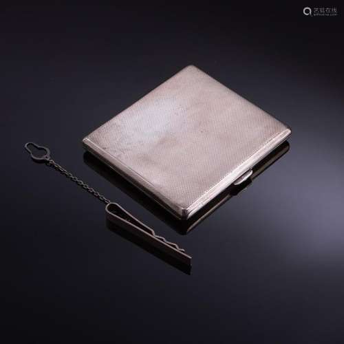 CIGARETTE CASE AND TIE PIN