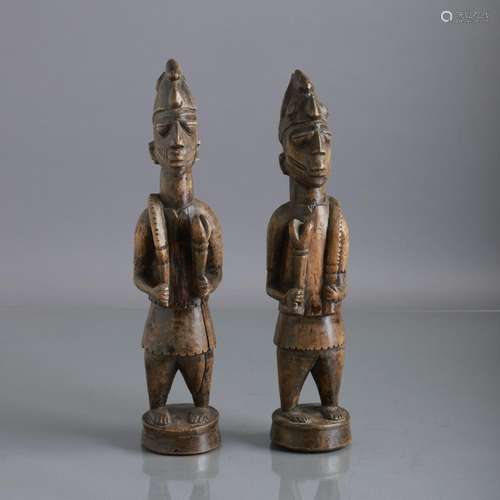 PAIR OF FIGURES YORUBA