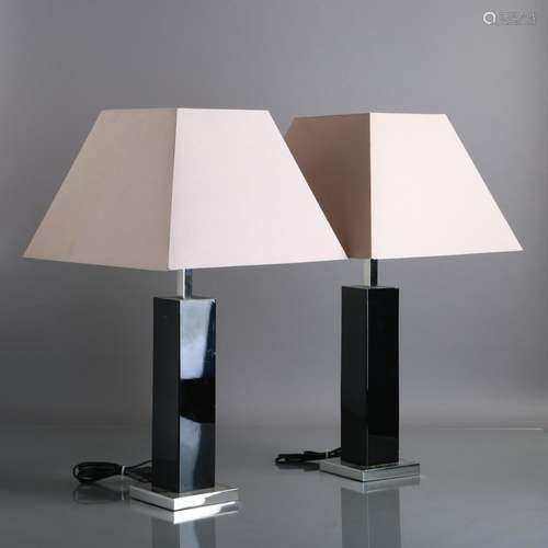 PAIR OF MODERNIST TABLE LAMPS