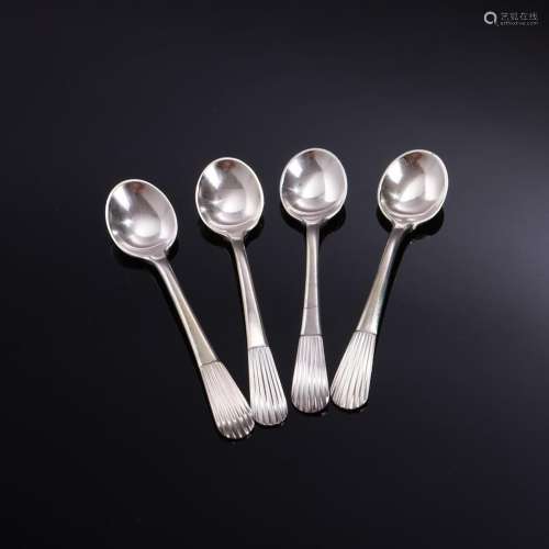 SET OF FOUR COFFEE SPOONS