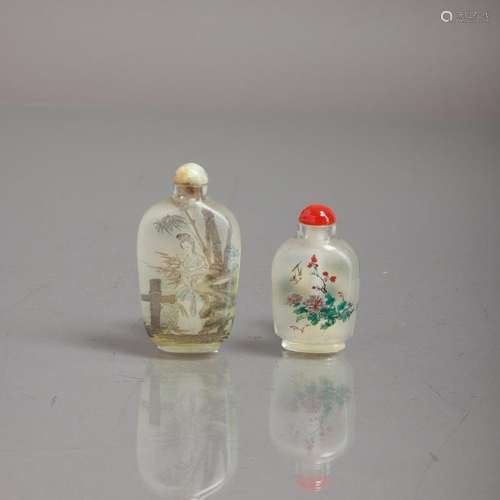 TWO SNUFF BOTTLES