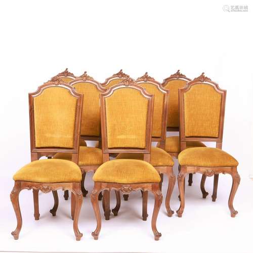 SET OF EIGHT CHAIRS