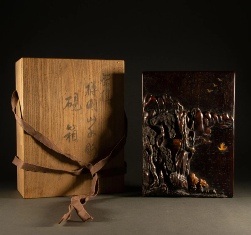 Qing Dynasty - Four treasures of wooden Study