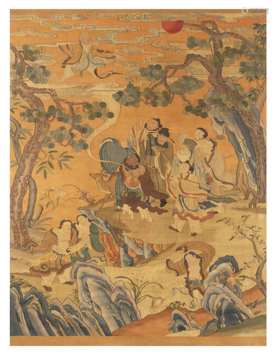 Qing Dynasty - Kesi Eight Immortals tapestry