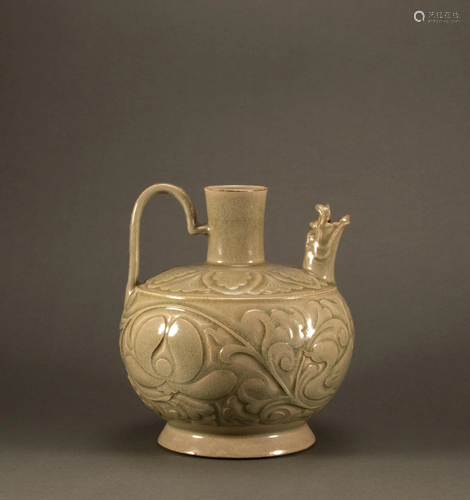 Song Dynasty - Flower pattern dragon mouth ewer