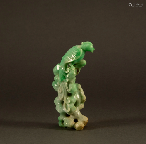 Qing Dynasty - Jade Phoenix ornaments