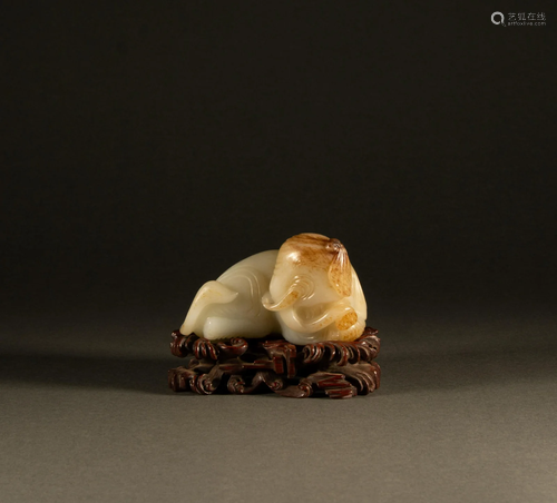 Ming Dynasty - Hetian jade elephant