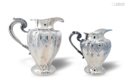 2 Sterling Silver Pitchers, Sanborns, Mexico City