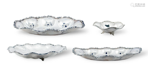 4 Sterling Serving Bowls by Salvador de la Serna