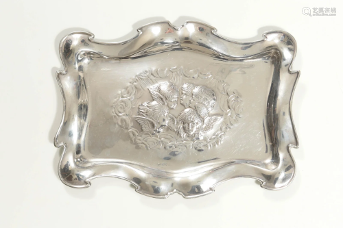 English Sterling Tray by John and William Deakin