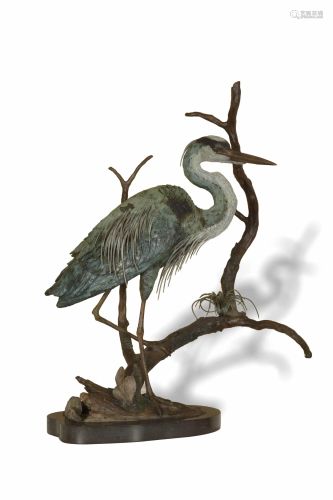 William H Turner Bronze, Blue Heron, 31/35