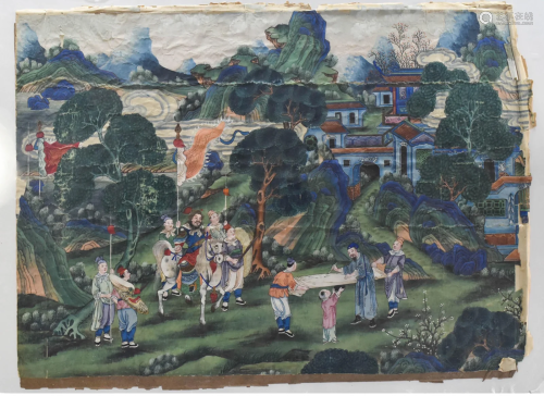 Chinese Export Painting, 19th Century