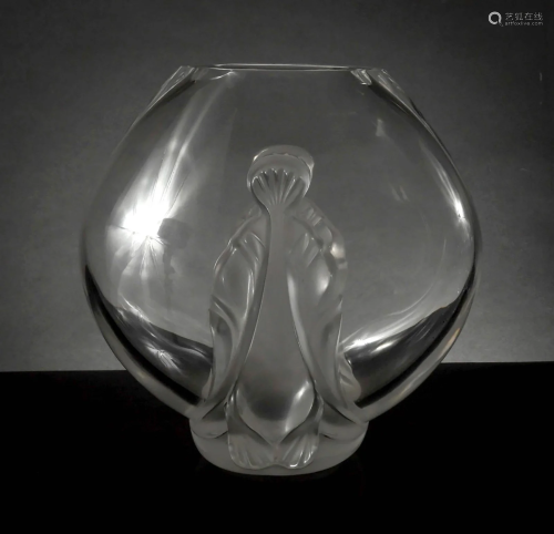 Lalique Crystal Garance Vase