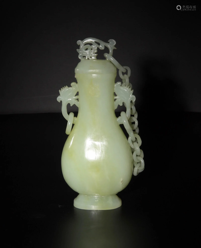 Chinese Jade Chain Vase