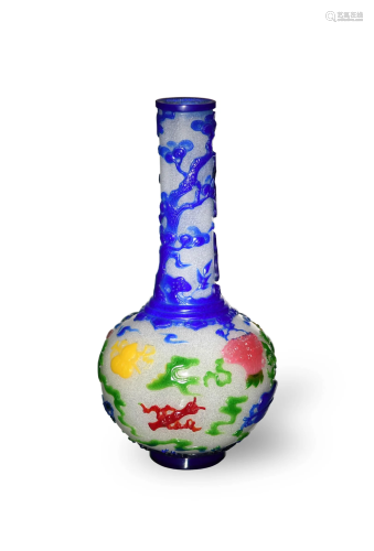 Chinese Peking Glass Vase