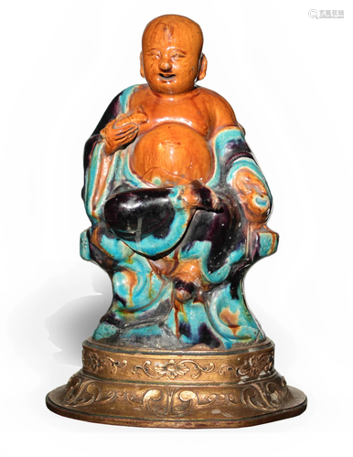 Chinese Shiwan Buddhist Figure