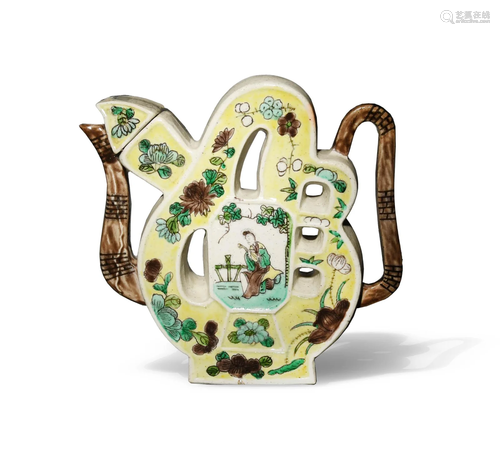 Chinese Famille Verte Teapot