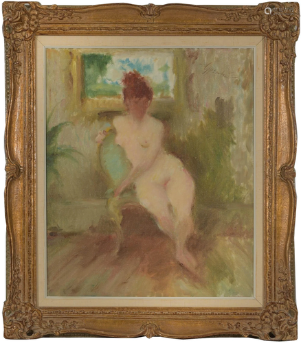 Samuel Edmund Oppenheim 'Seated Nude'