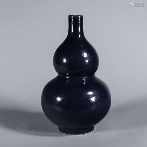 霽藍釉葫蘆瓶