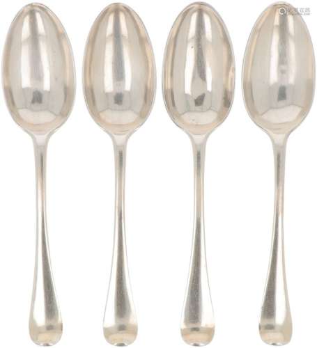 (4) piece set dinner spoons (Leiden Willem van de Goorberg 1...
