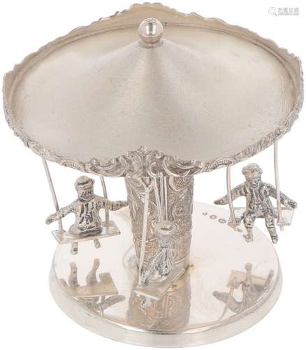 Miniature carousel silver.