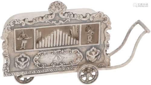 Miniature street organ silver.