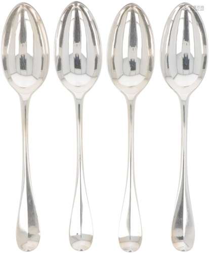 (4) piece set dinner spoons (Amsterdam Jacobus Helweg 1753-1...